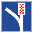 Дорожный знак 6.5 «Полоса аварийной остановки» (металл 0,8 мм, I типоразмер: сторона 600 мм, С/О пленка: тип В алмазная)